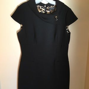 Tahari Black Sheath Dress.